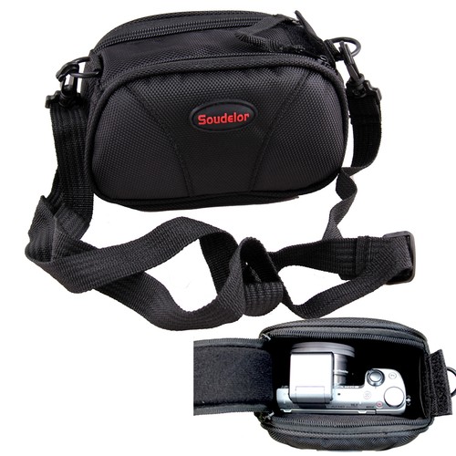 Black camera case bag - black, pouch