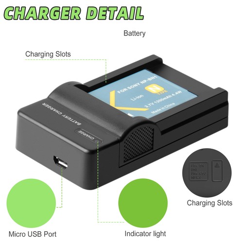 2pcs bn1 battery camera for - battery,